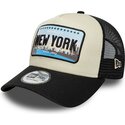 mutzen-gebogen-schwarz-snapback-a-frame-license-plate-der-new-york-von-new-era
