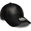 casquette-courbee-noire-snapback-pour-femme-avec-logo-noir-9forty-m-crown-pu-diamante-new-york-yankees-mlb-new-era