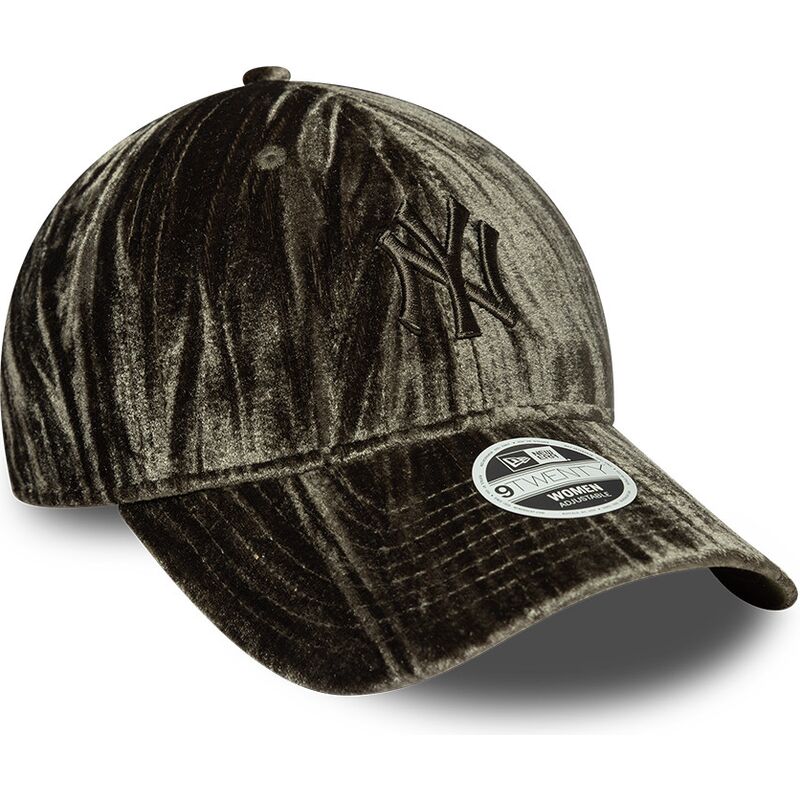mutzen-gebogen-grun-verstellbares-band-9twenty-velour-der-new-york-yankees-mlb-von-new-era