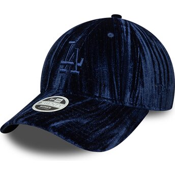 Mützen gebogen marineblau verstellbares band 9TWENTY Velour der Los Angeles Dodgers MLB von New Era