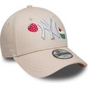 mutzen-gebogen-rosa-verstellbares-band-fur-kinder-9forty-food-icon-cupcake-der-new-york-yankees-mlb-von-new-era