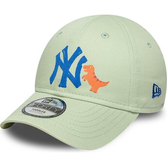 Mützen gebogen grün verstellbares band für Kinder 9FORTY Dino Icon der New York Yankees MLB von New Era