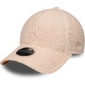 mutzen-gebogen-rosa-snapback-fur-kinder-rosa-9forty-m-crown-winter-borg-der-new-york-yankees-mlb-von-new-era