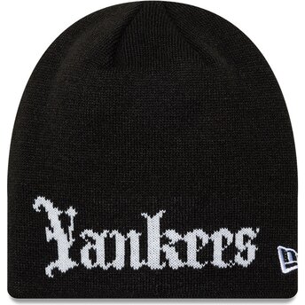 Bonnet noir Knit Skully Wordmark New York Yankees MLB New Era
