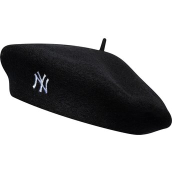 Béret noir Wool Script New York Yankees MLB New Era