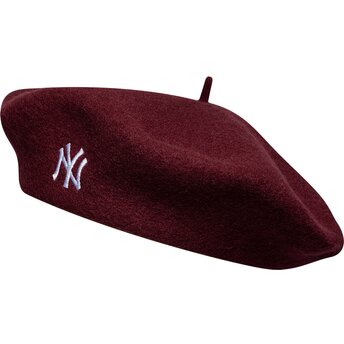 Baskenmützen rot Wool Script der New York Yankees MLB von New Era