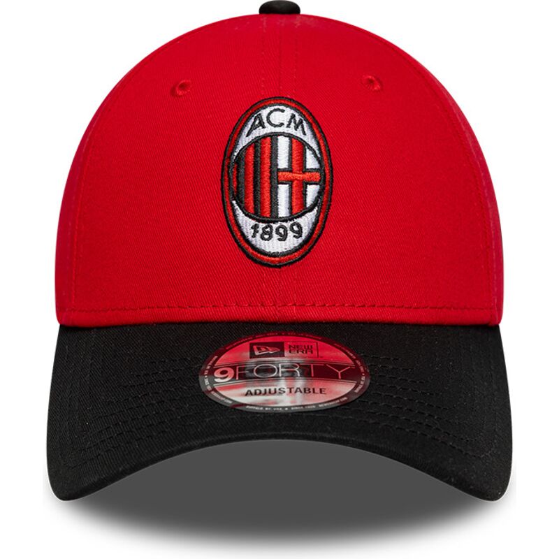casquette-courbee-rouge-et-noire-ajustable-9forty-contrast-ac-milan-serie-a-new-era casquette-courbee-rouge-et-noire-ajustable-9forty-contrast-ac-milan-serie-a-new-era