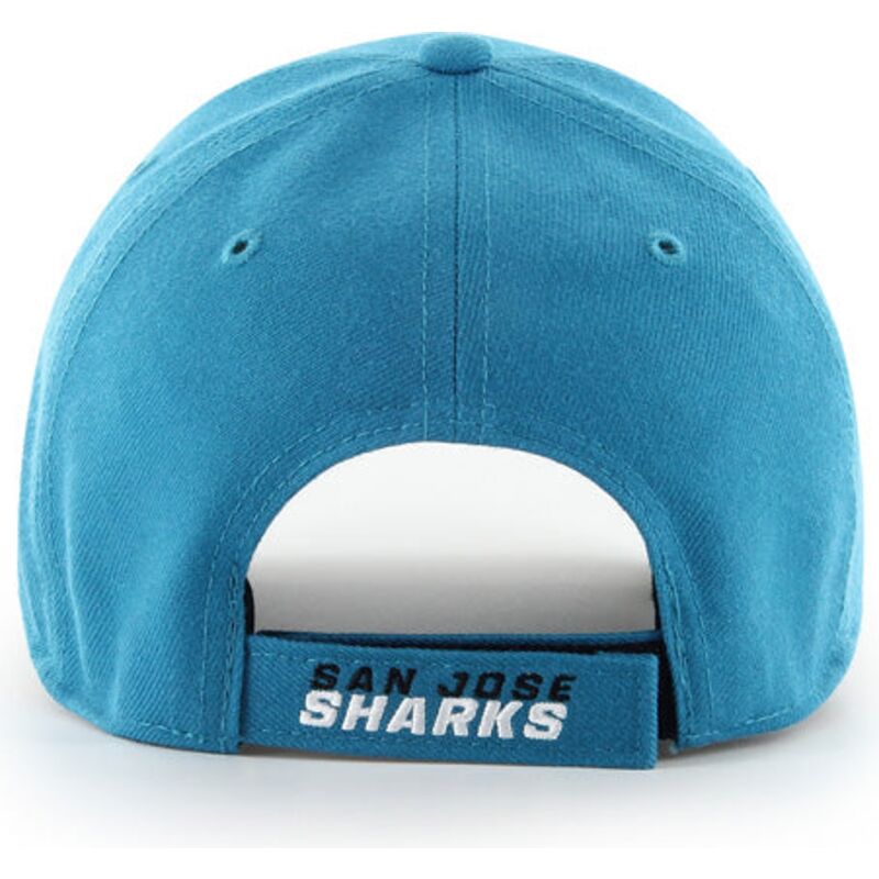 casquette-courbee-bleue-ajustable-mvp-dark-teal-san-jose-sharks-nhl-47-brand