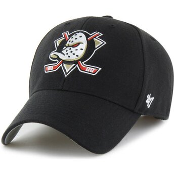 Mützen gebogen schwarz verstellbares band MVP Essential der Anaheim Ducks NHL von 47 Brand