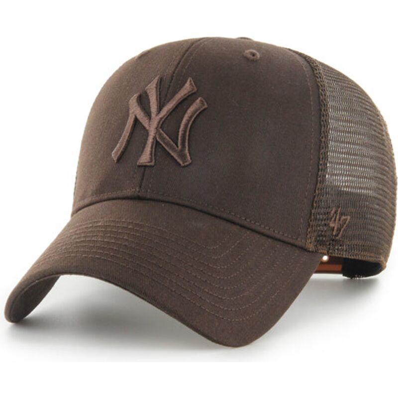 casquette-trucker-marron-avec-logo-marron-mvp-branson-new-york-yankees-mlb-47-brand casquette-trucker-marron-avec-logo-marron-mvp-branson-new-york-yankees-mlb-47-brand