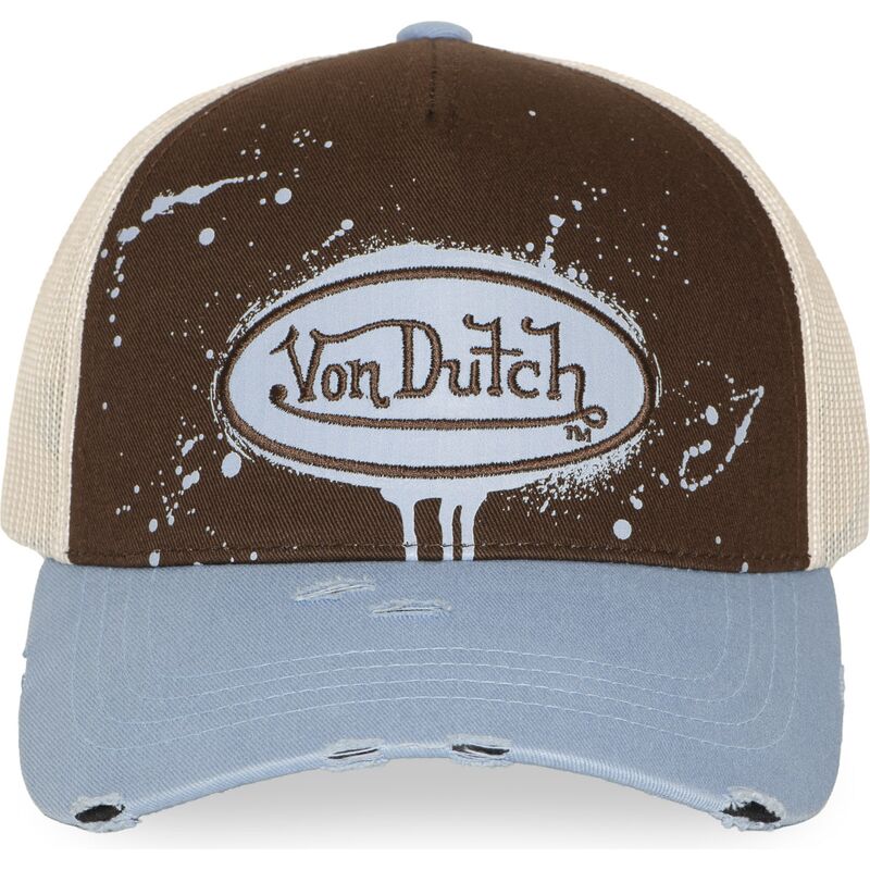 casquette-trucker-marron-et-bleue-tag04-von-dutch
