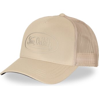Casquette trucker beige LOG23 Von Dutch