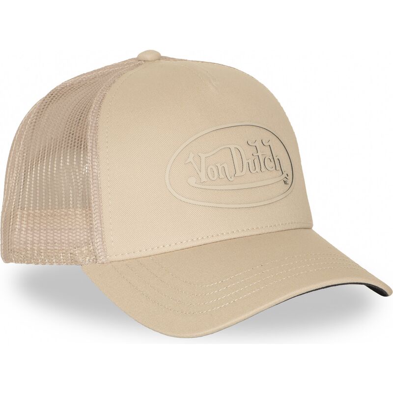 casquette-trucker-beige-log23-von-dutch