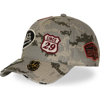 Mützen gebogen tarnung snapback KAMO03 von Von Dutch