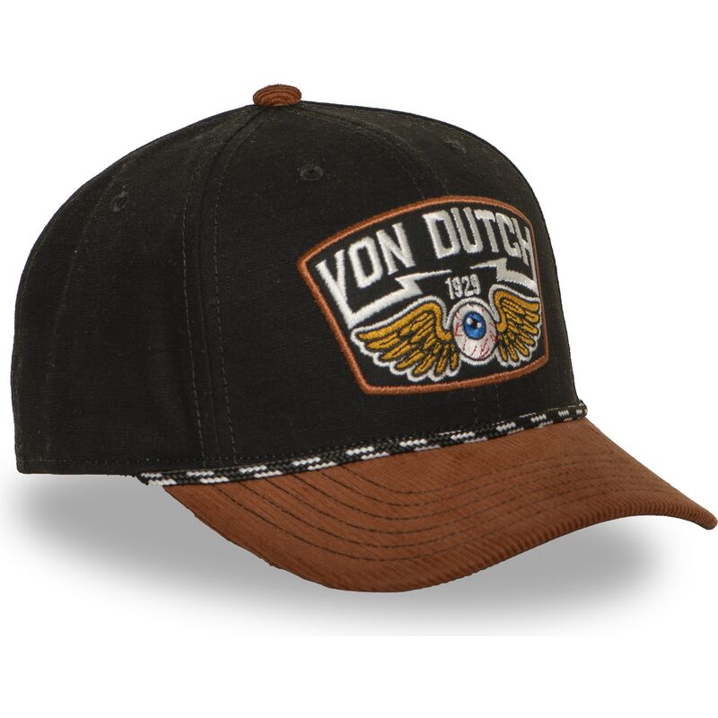casquette-courbee-marron-snapback-sem16-von-dutch