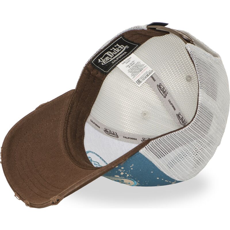 casquette-trucker-bleue-et-marron-tag01-von-dutch