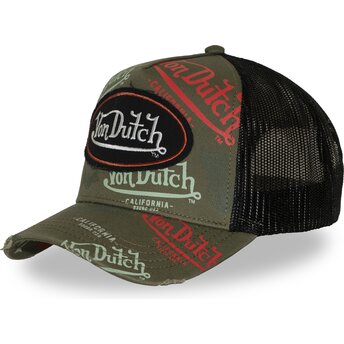Casquette trucker verte et noire CAFE12 Von Dutch