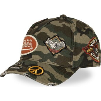 Casquette courbée camouflage snapback KAMO01 Von Dutch