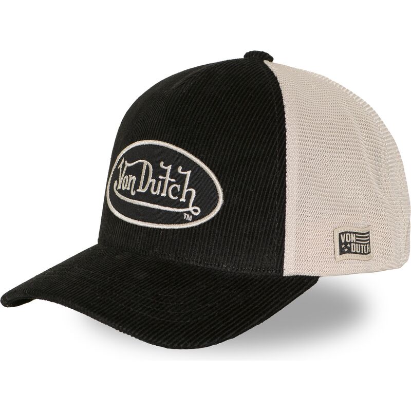 casquette-trucker-noire-et-beige-ajustable-lof-b50-von-dutch