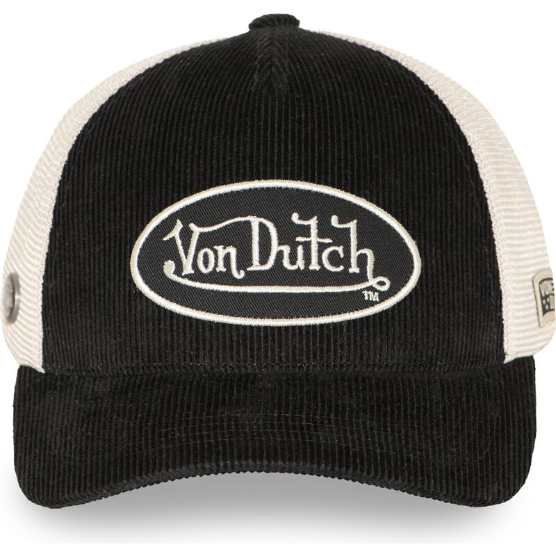 casquette-trucker-noire-et-beige-ajustable-lof-b50-von-dutch