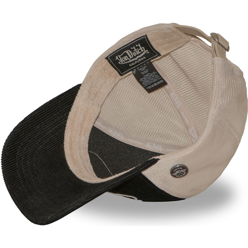 casquette-trucker-noire-et-beige-ajustable-lof-b50-von-dutch
