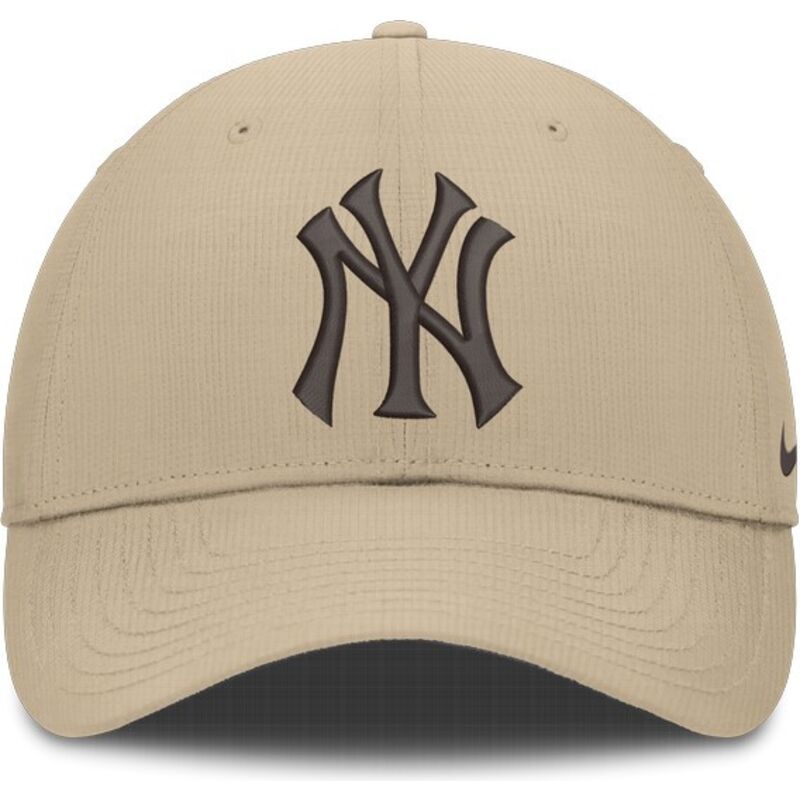 casquette-courbee-beige-ajustable-avec-logo-marron-club-structured-uv-poly-ripstop-new-york-yankees-mlb-nike casquette-courbee-beige-ajustable-avec-logo-marron-club-structured-uv-poly-ripstop-new-york-yankees-mlb-nike