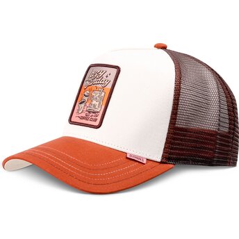 Mützen gebogen braun snapback HFT LSCC Funky Patch von Djinns