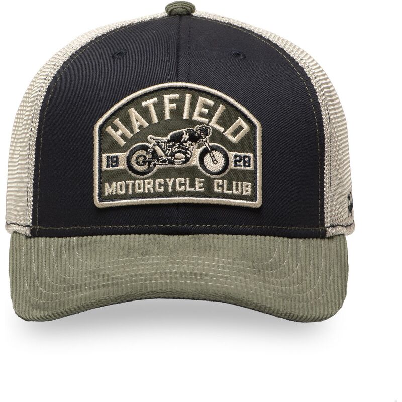casquette-trucker-bleue-marine-et-verte-semi-mot-hatfield casquette-trucker-bleue-marine-et-verte-semi-mot-hatfield