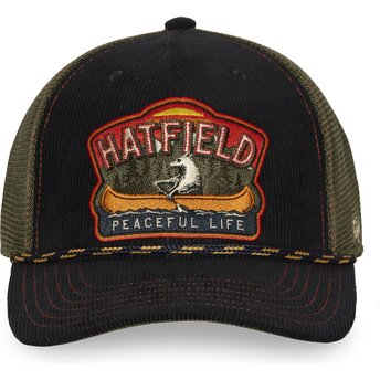 Casquette trucker noire et verte PCS PEA Hatfield
