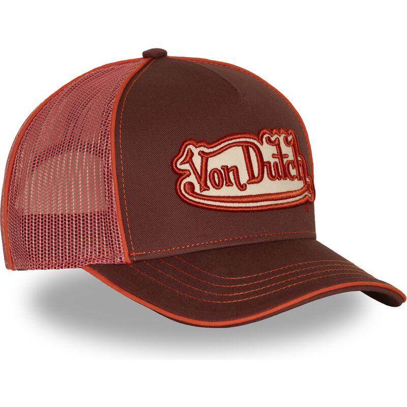 casquette-trucker-multicolore-corail-von-dutch