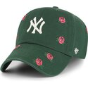 mutzen-gebogen-grun-verstellbares-band-clean-up-scatter-der-new-york-yankees-mlb-von-47-brand