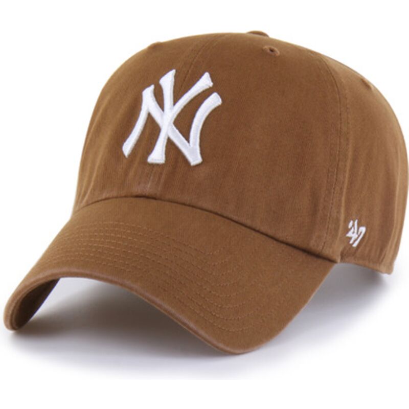 casquette-courbee-marron-ajustable-clean-up-pinecone-new-york-yankees-mlb-47-brand casquette-courbee-marron-ajustable-clean-up-pinecone-new-york-yankees-mlb-47-brand