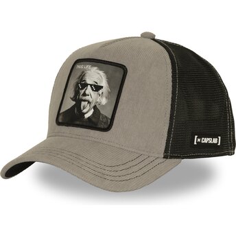 Casquette trucker grise et noire Albert Einstein Thug Life ART1 THUG Famous Capslab