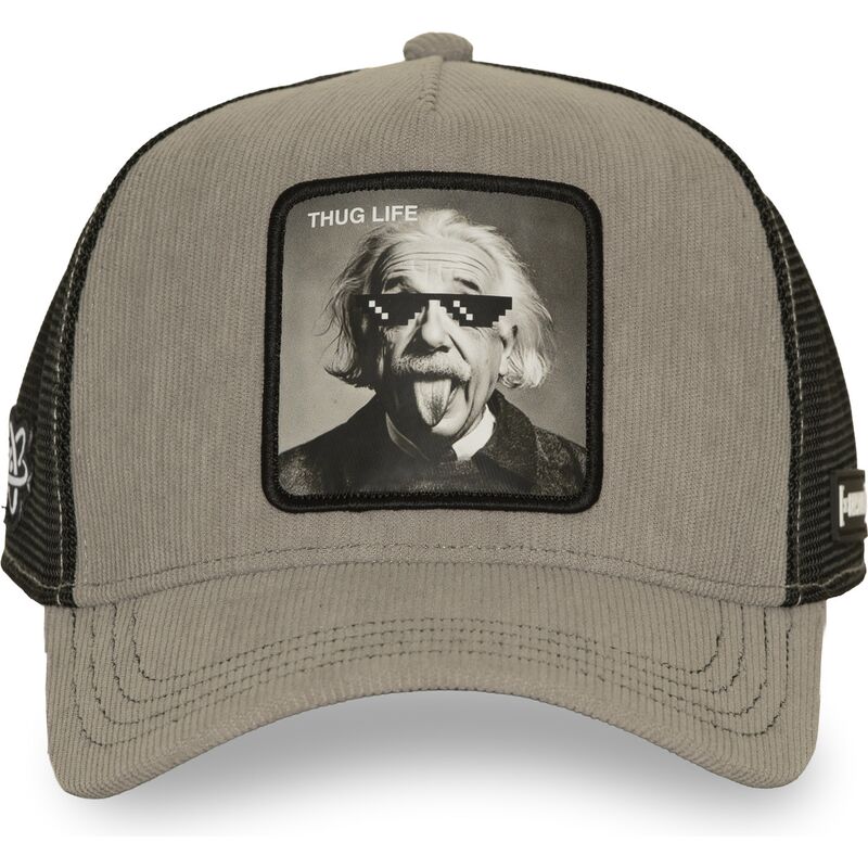 mutzen-gebogen-grau-snapback-thug-life-art1-thug-albert-einstein-famous-von-capslab