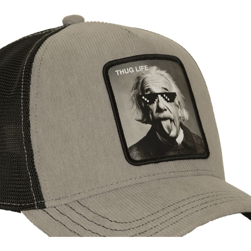 mutzen-gebogen-grau-snapback-thug-life-art1-thug-albert-einstein-famous-von-capslab