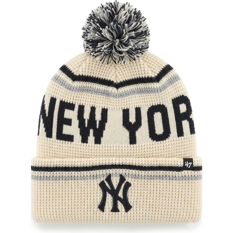 mutzen-bommel-creme-quattrle-cuff-knit-der-new-york-yankees-mlb-von-47-brand