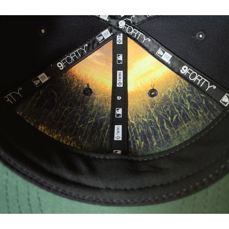 casquette-courbee-bleue-marine-snapback-9forty-m-crown-field-of-dreams-minnesota-twins-mlb-new-era