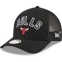 casquette-trucker-noire-9forty-m-crown-a-frame-pomp-chicago-bulls-nba-new-era