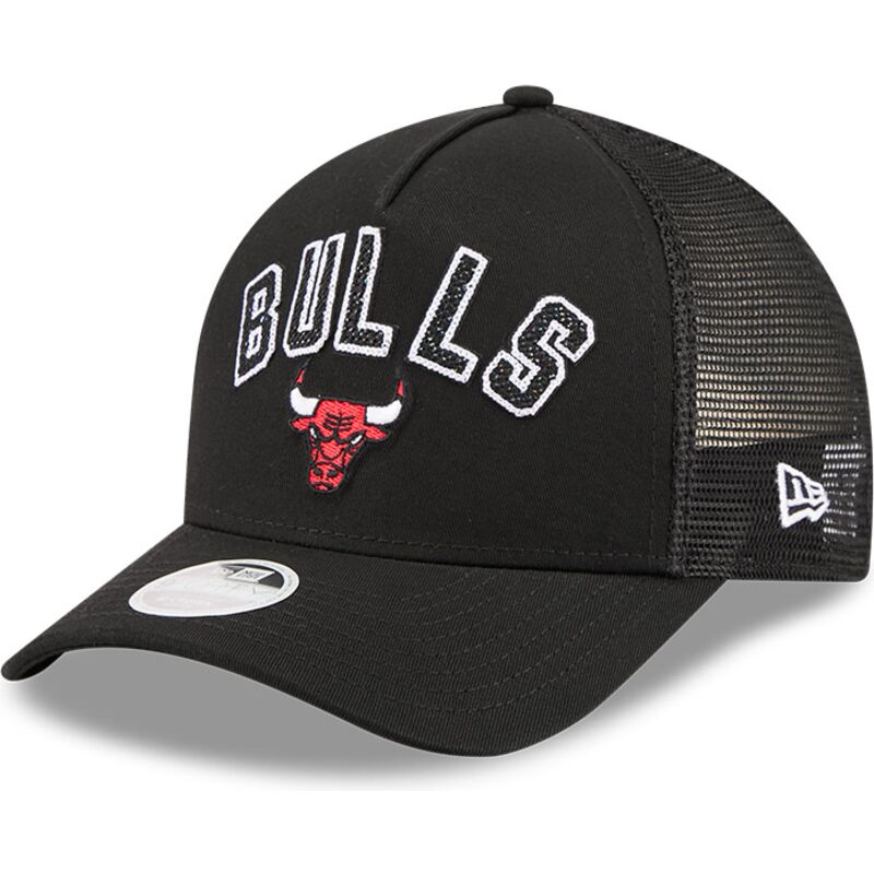 casquette-trucker-noire-9forty-m-crown-a-frame-pomp-chicago-bulls-nba-new-era