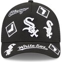 casquette-trucker-noire-9forty-m-crown-a-frame-all-over-chicago-white-sox-mlb-new-era