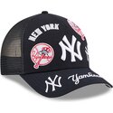 mutzen-gebogen-marineblau-snapback-9forty-m-crown-a-frame-all-over-der-new-york-yankees-mlb-von-new-era