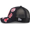 casquette-trucker-bleue-marine-9forty-m-crown-a-frame-all-over-boston-red-sox-mlb-new-era