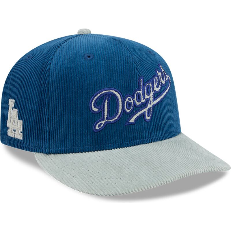 mutzen-gebogen-blau-snapback-9fifty-9fifity-two-tone-cord-der-los-angeles-dodgers-mlb-von-new-era
