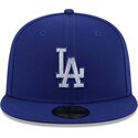 casquette-plate-bleue-ajustee-59fifty-rhinstone-badge-los-angeles-dodgers-mlb-new-era
