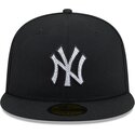 mutzen-flach-schwarz-angepasst-59fifty-rhinestone-badge-der-new-york-yankees-mlb-von-new-era