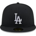 mutzen-flach-schwarz-angepasst-59fifty-rhinestone-der-los-angeles-dodgers-mlb-von-new-era