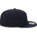 mutzen-flach-marineblau-angepasst-59fifty-side-script-der-new-york-yankees-mlb-von-new-era