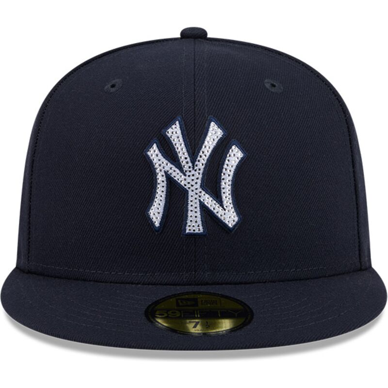 mutzen-flach-marineblau-angepasst-59fifty-rhinestone-badge-der-new-york-yankees-mlb-von-new-era