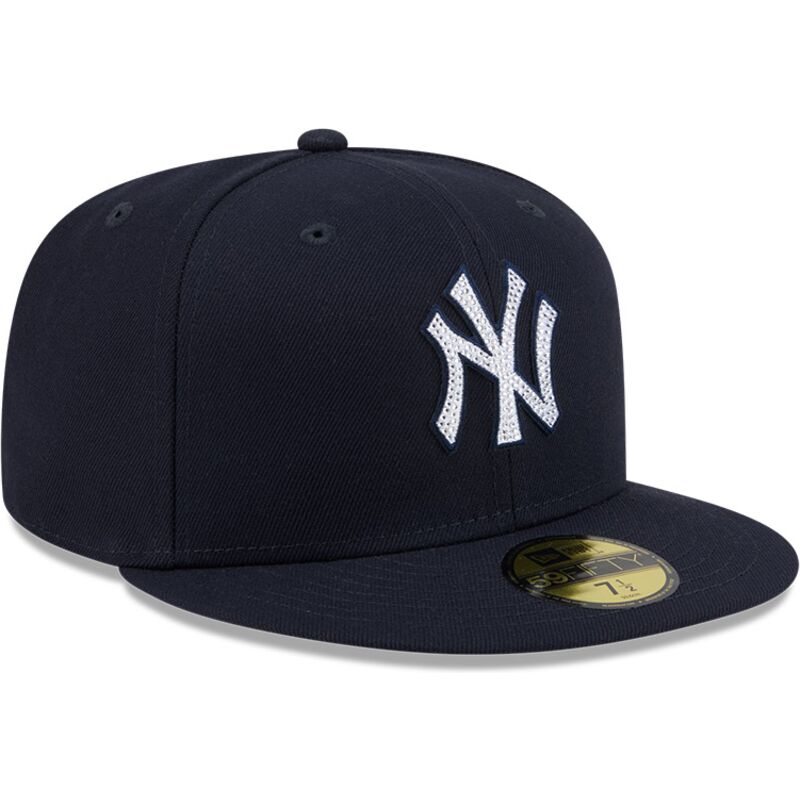 casquette-plate-bleue-marine-ajustee-59fifty-rhinestone-badge-new-york-yankees-mlb-new-era
