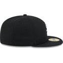 mutzen-flach-schwarz-angepasst-59fifty-rhinestone-badge-der-chicago-white-sox-mlb-von-new-era
